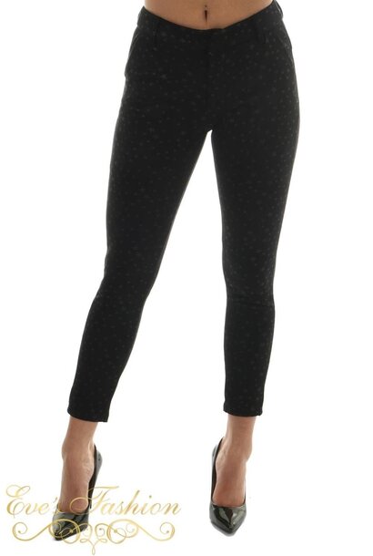 Eve - Star Pants Suede Black