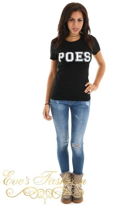 AW Private Label - POES Tshirt Black-1