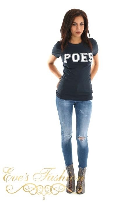 AW Private Label - POES Tshirt Blue-1