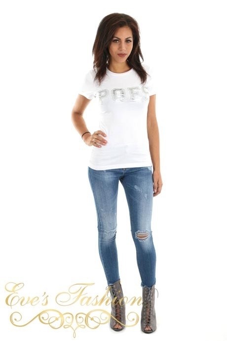 AW Private Label - POES Tshirt White / Silver-1