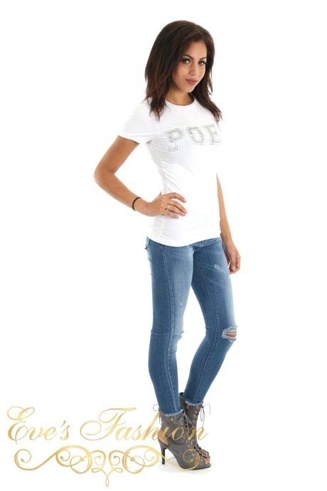 AW Private Label - POES Tshirt White / Silver-2