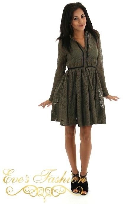 Labee - Berry Dress Green-1