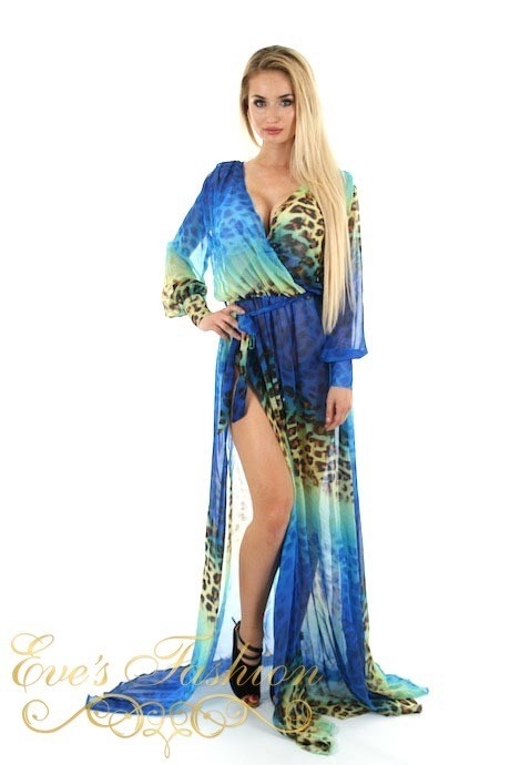 Eve Exclusive - Leopard Maxi Dress-1