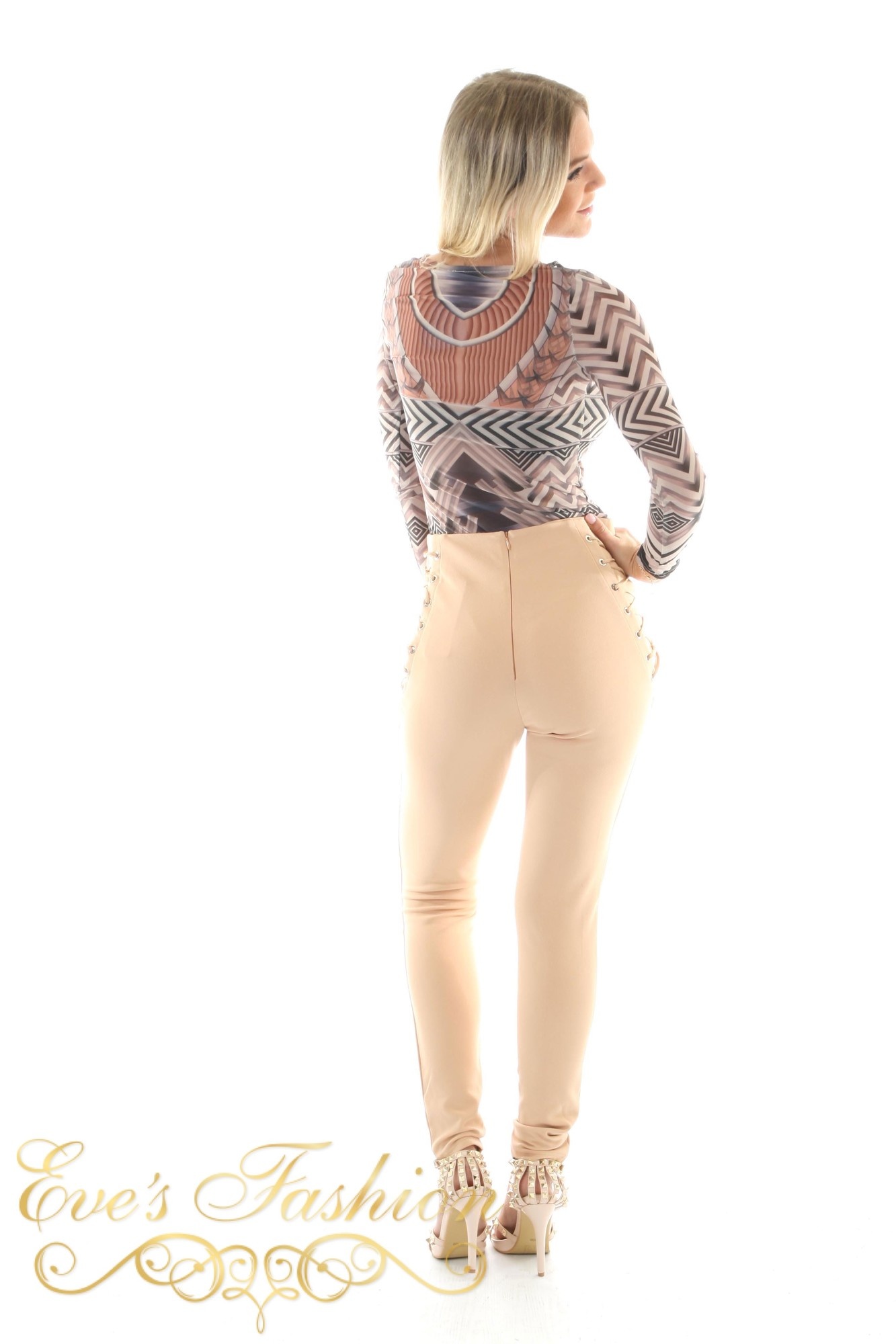Eve - Lace up Pants-3