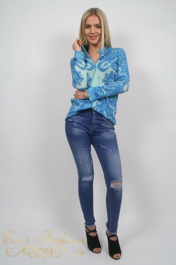 B.Loved - Blue Dream Blouse-1