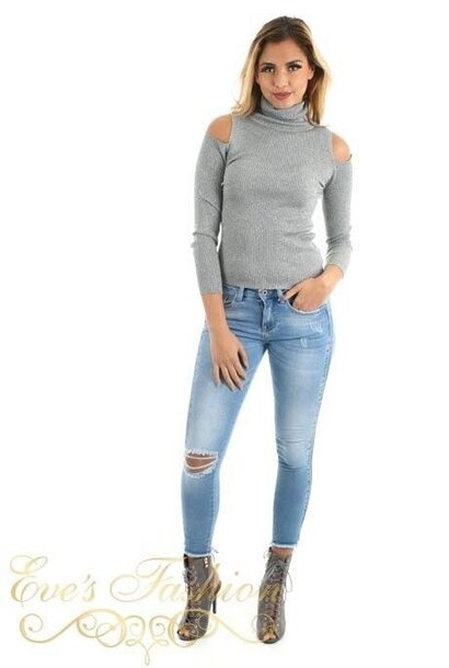 Eve - Party Top Zilver