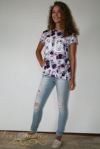 T-shirt Bloemen