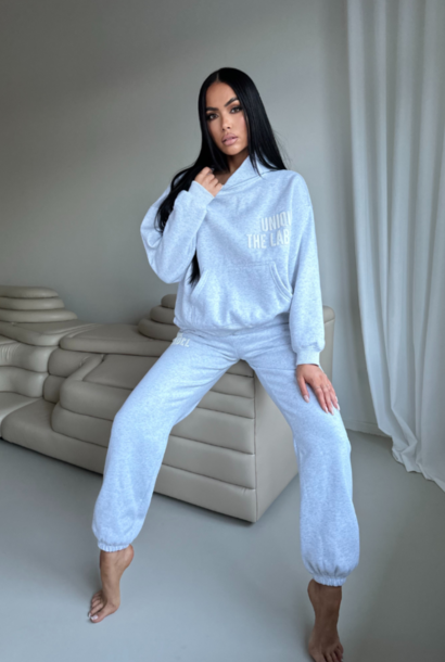 Elyana Print Jogger Light Grey Marl