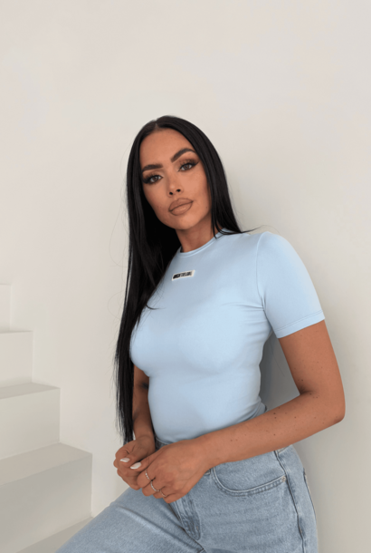 Nena Shortsleeve Top Sky Blue