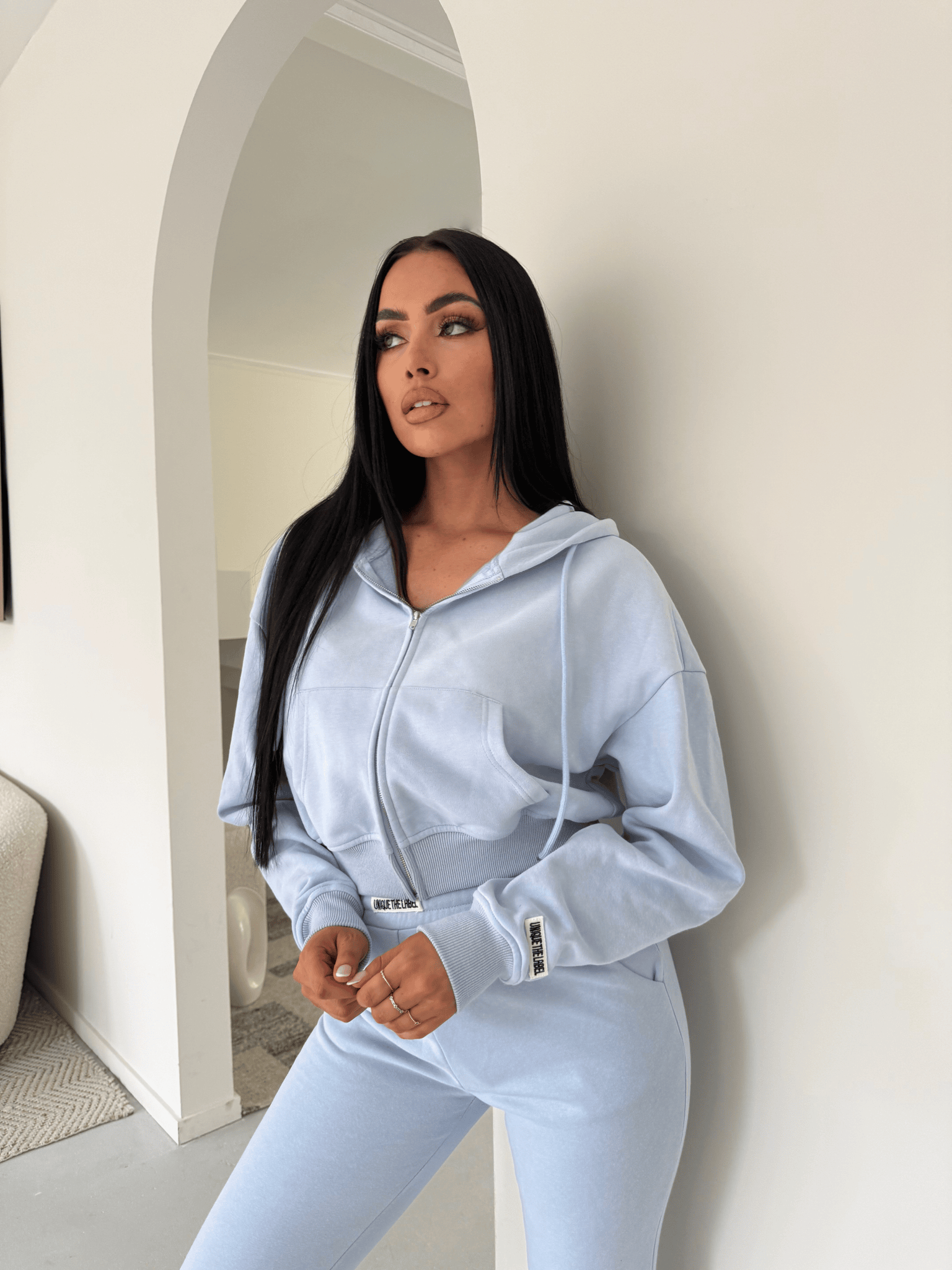 Molly Sweatpants Sky Blue-3