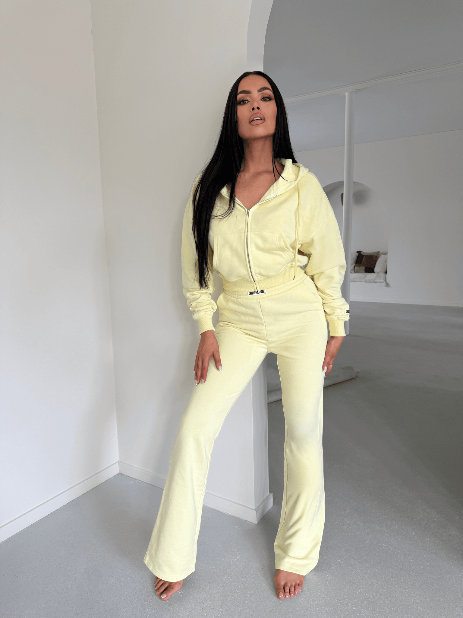 Molly Sweatpants Soft Yellow-1