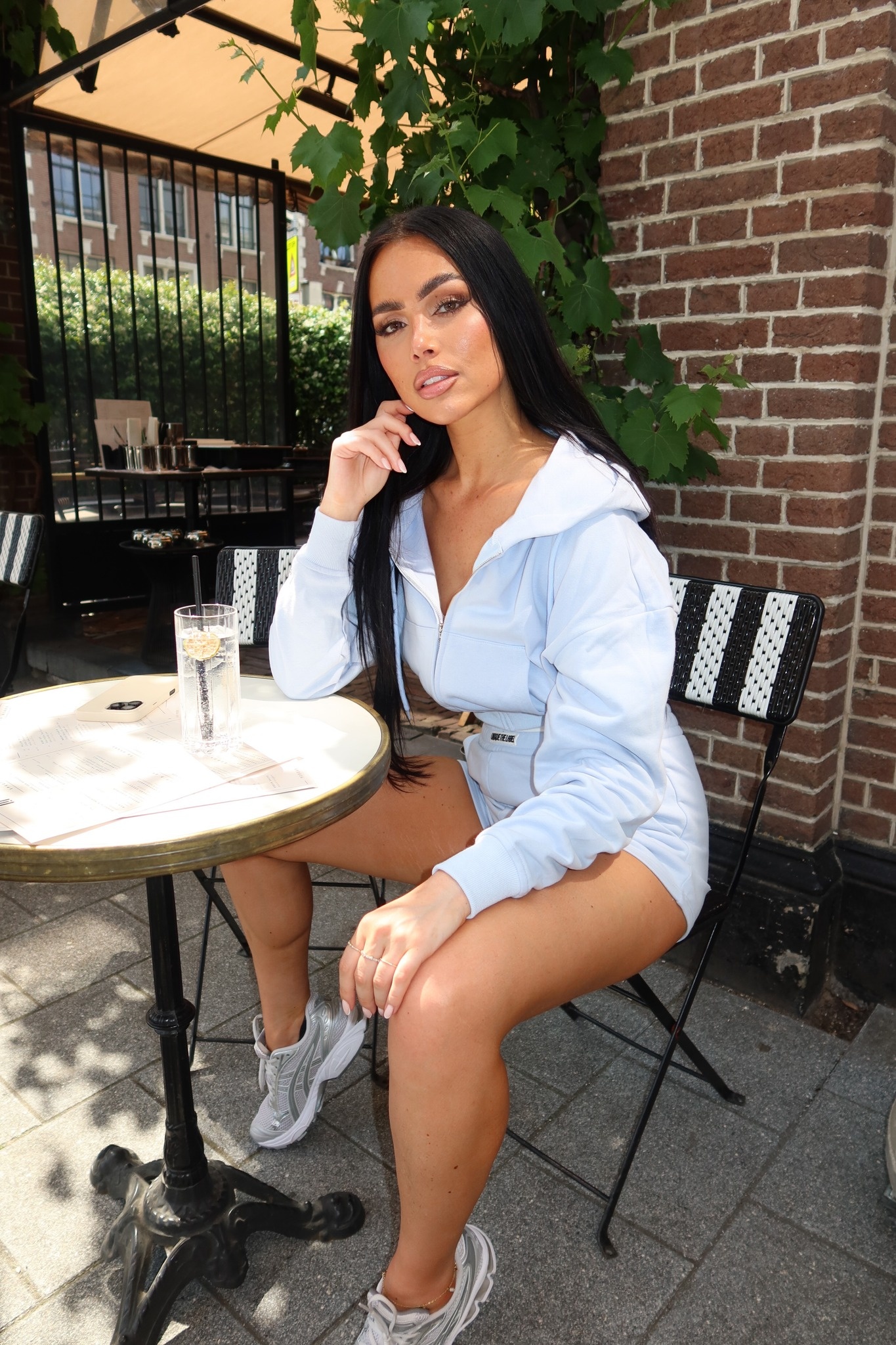 Molly Shorts Sky Blue-5