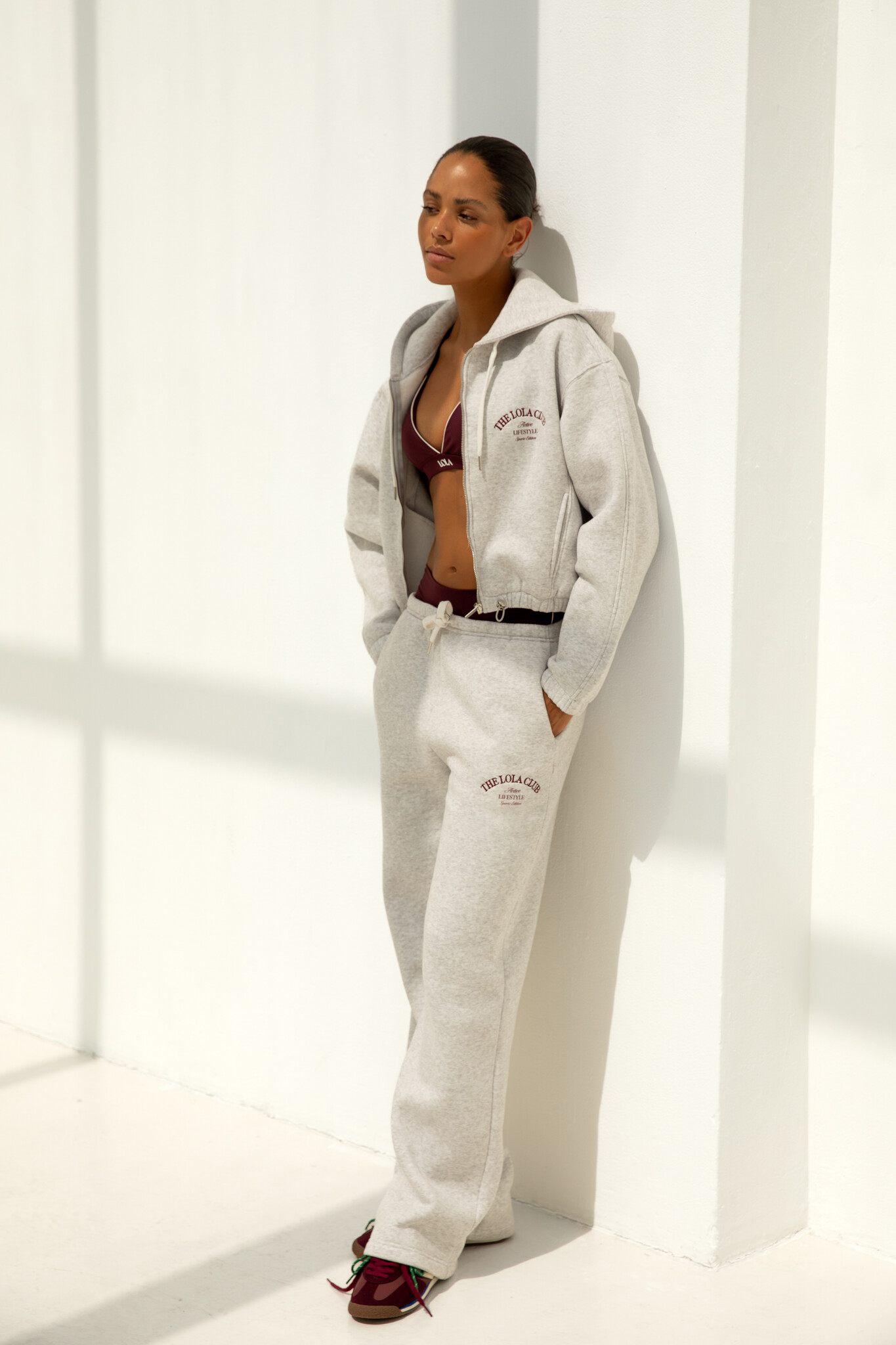 Maya Pants Grey Melange-1
