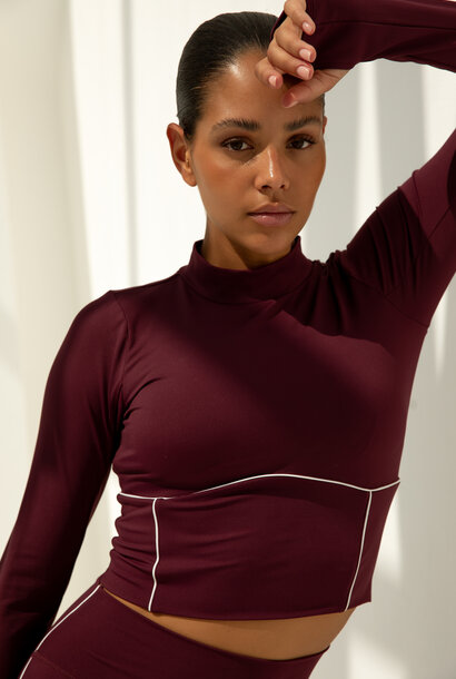 Demi Top Cherry Red