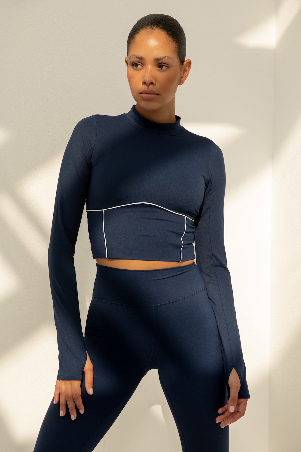 Demi Top Navy-2
