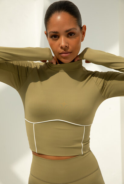 Demi Top Olive