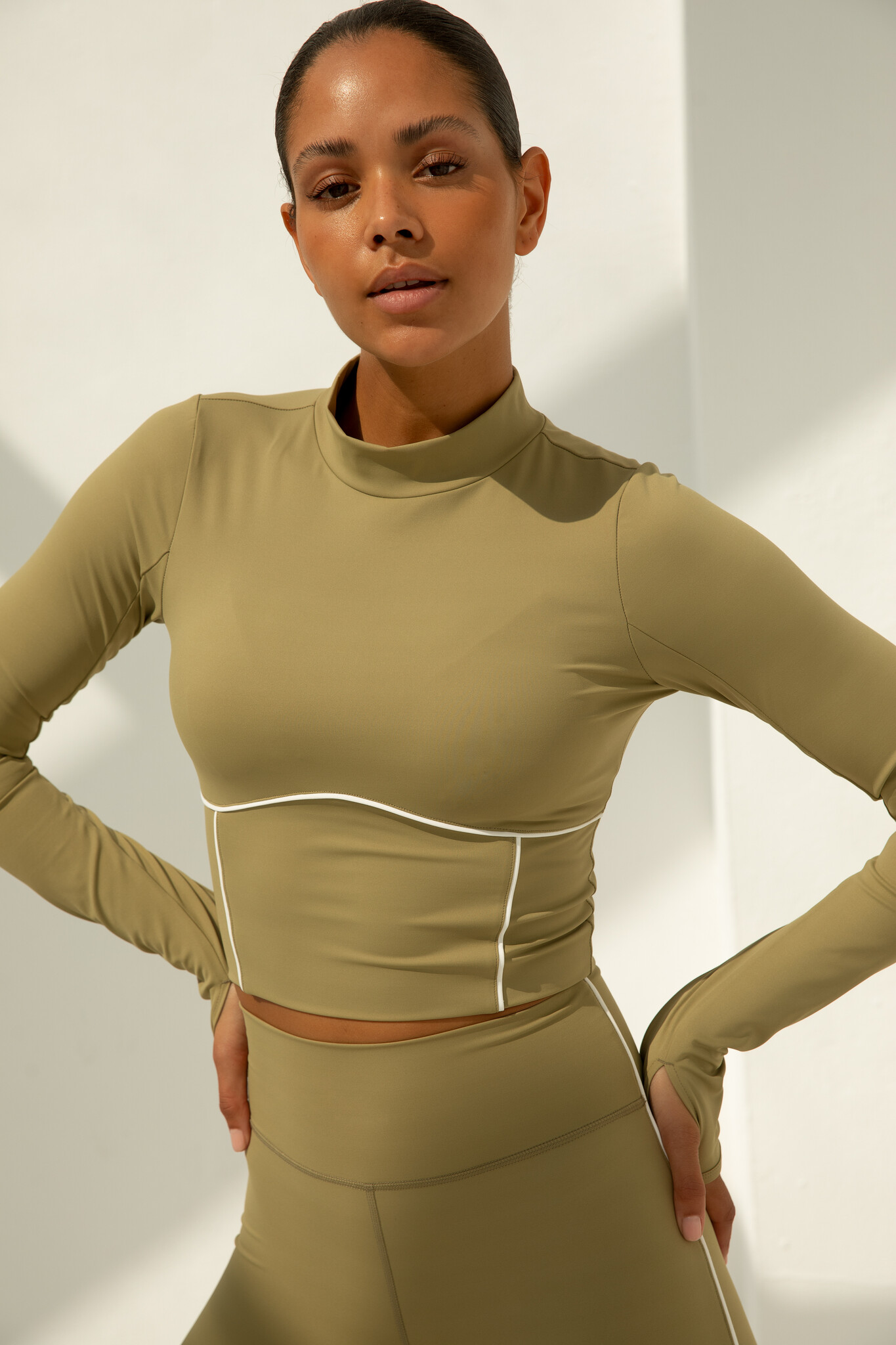 Demi Top Olive-2