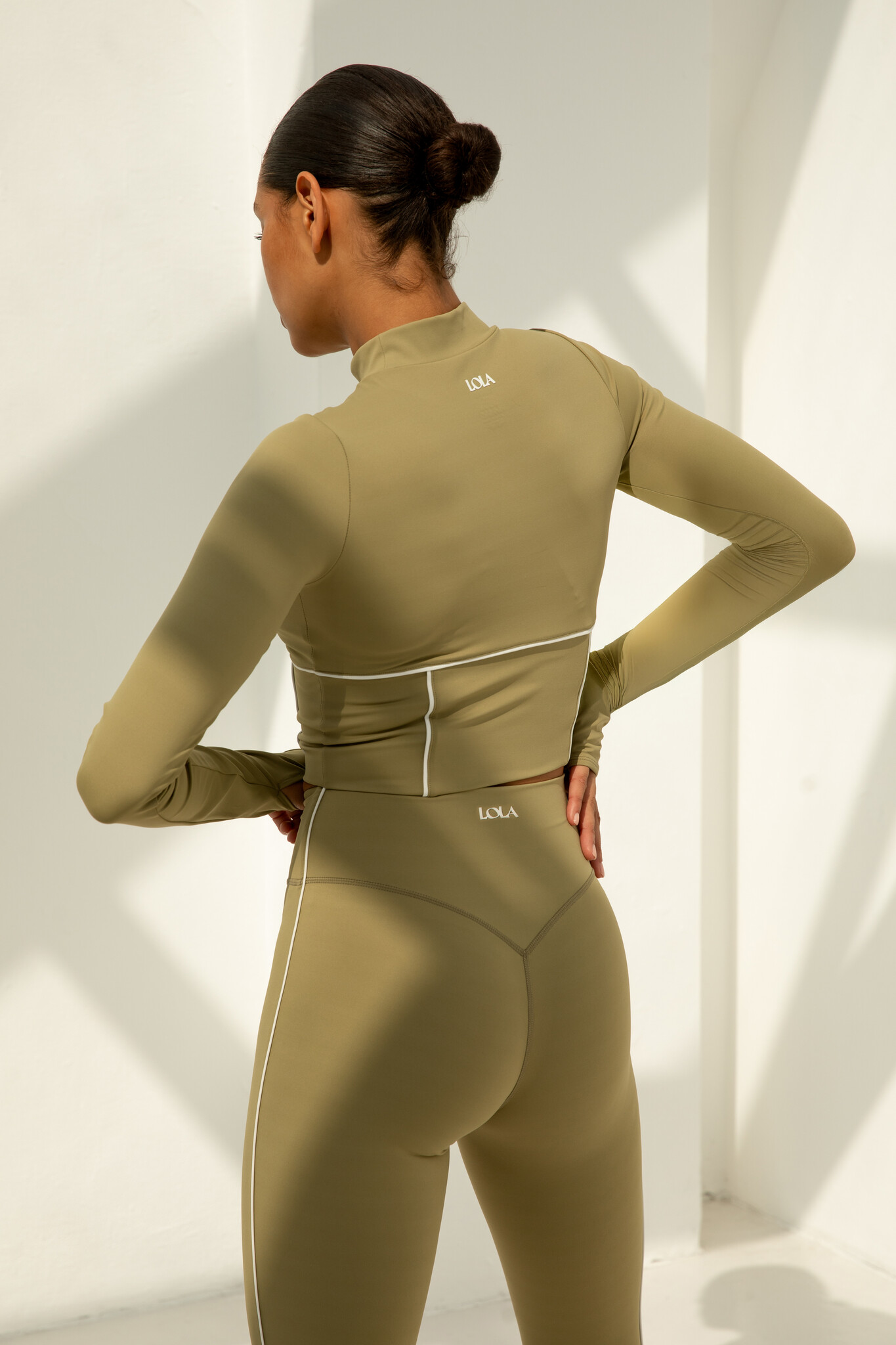 Demi Top Olive-3