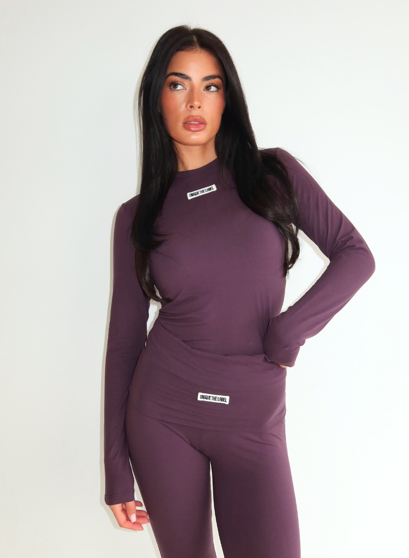 Nena Longsleeve Top Deep Berry-3