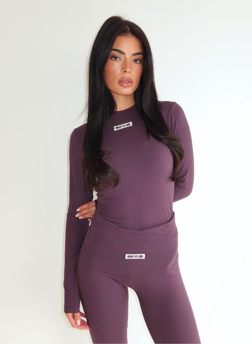 Nena Pants Deep Berry-3