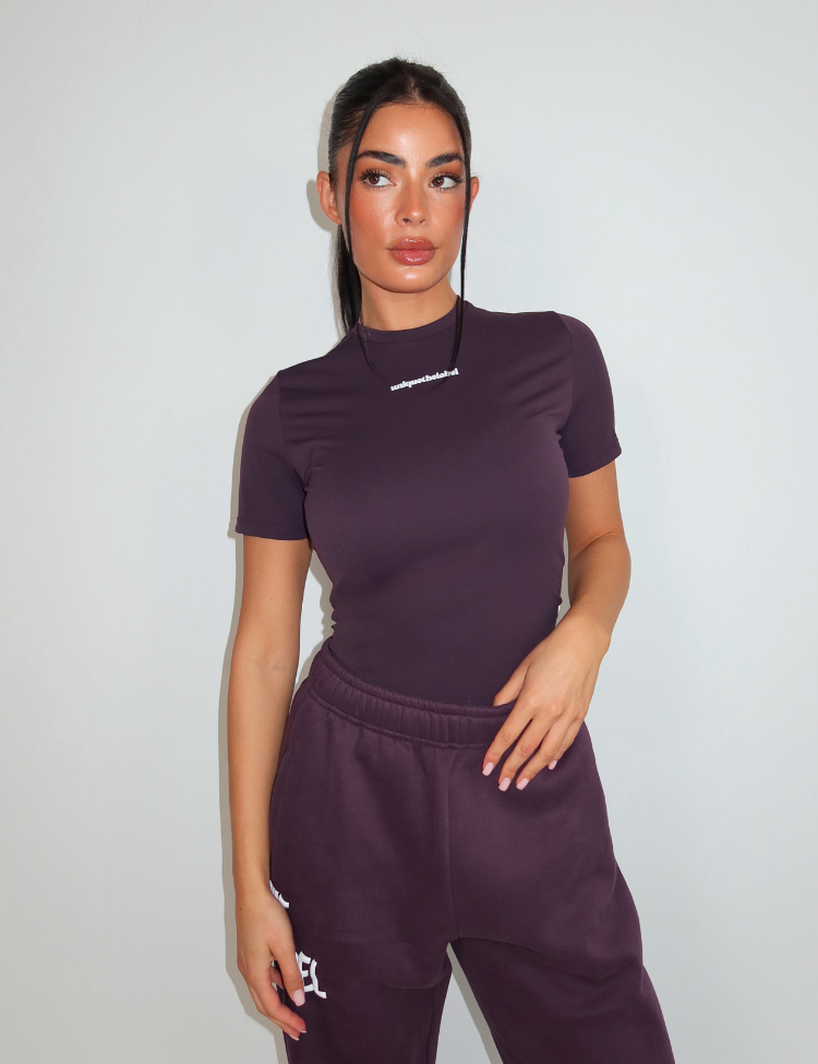 Robyn Shortsleeve Top Deep Berry-1