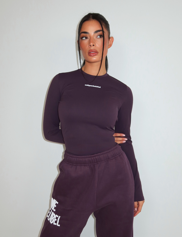Robyn Longsleeve Top Deep Berry-2