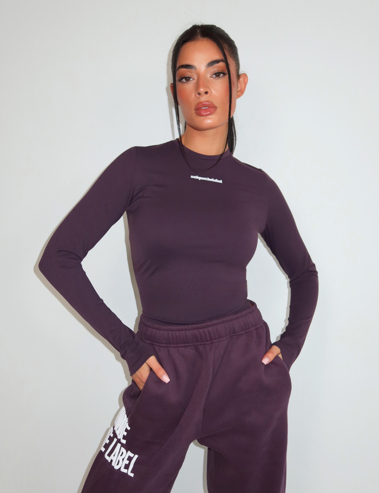 Robyn Longsleeve Top Deep Berry-1