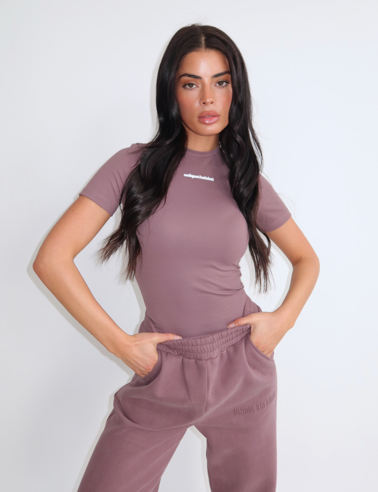 Robyn Shortsleeve Top Mushroom-1