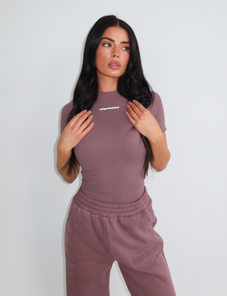 Robyn Shortsleeve Top Mushroom-3