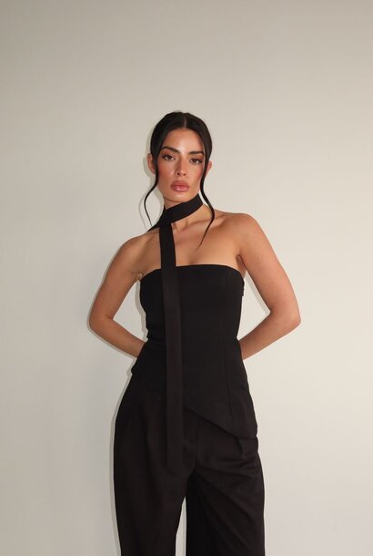Liva Corset Top Black