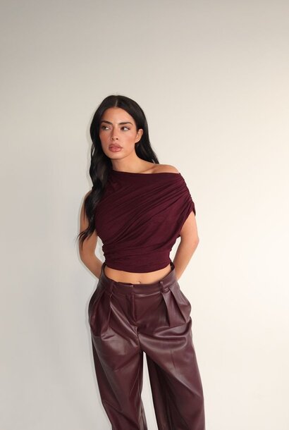 Mira Top Burgundy