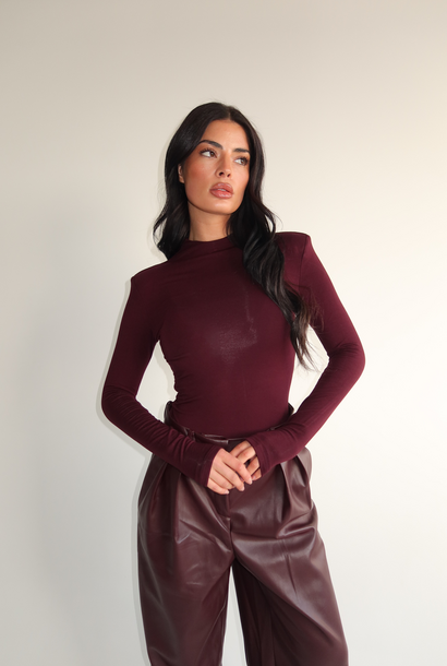 Isa Bodysuit Burgundy