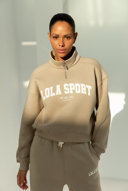 Jayla Half Zip Sweater Sand