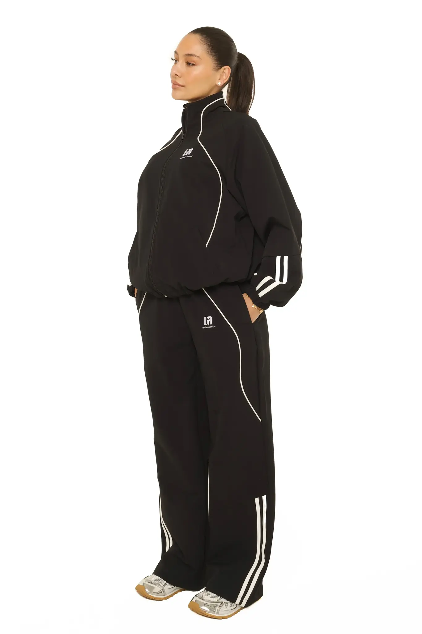 LA Official Track Pants Black-3