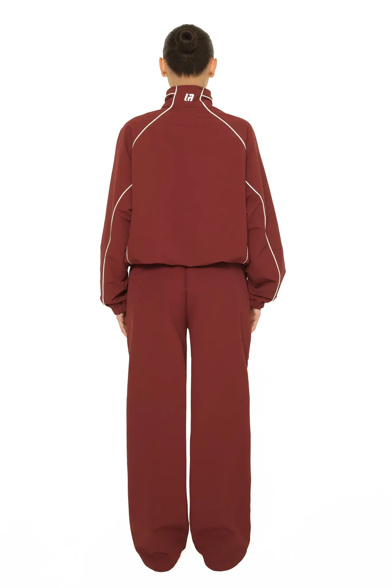 LA Official Track Pants Burgundy-3