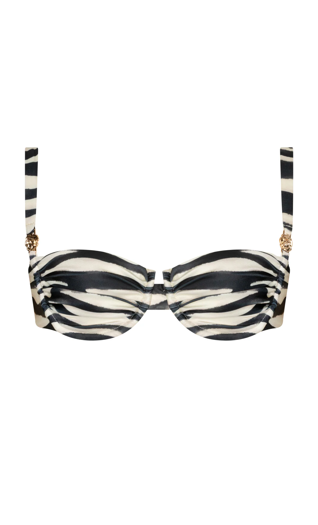Orelia Bikini Top Zebra Black-4