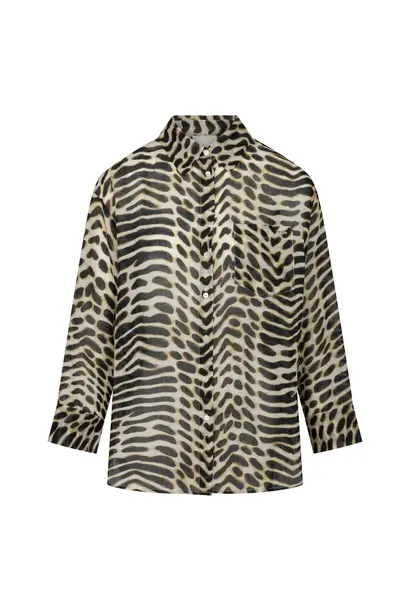 PRE-ORDER - Amara Blouse Animal Print