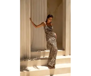 Amara Maxi Dress Animal Print | Eve's Fashion