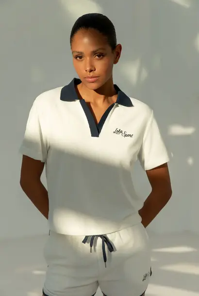 Teddy Polo Tee Crispy White