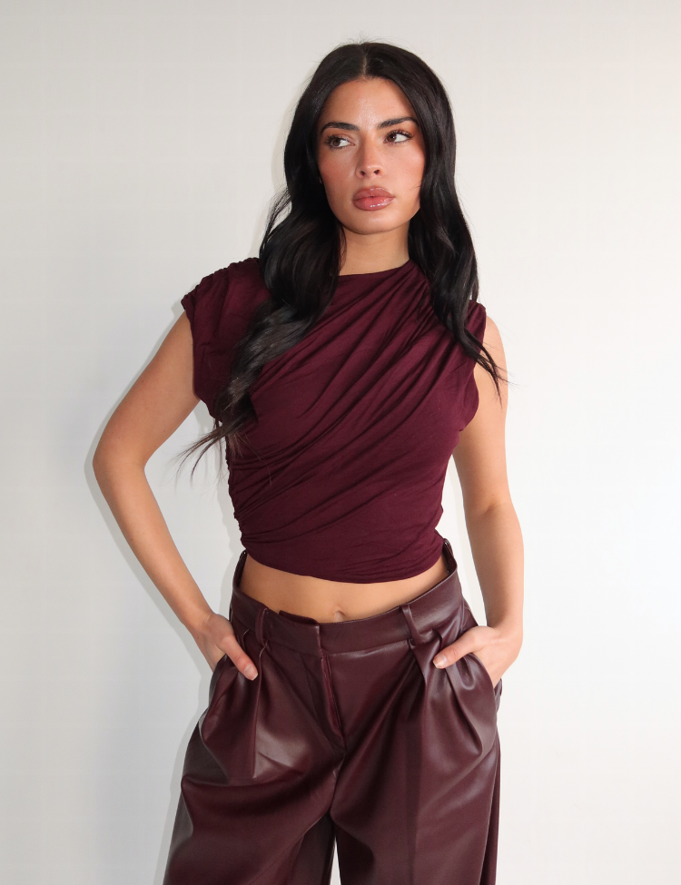 Mira Top Burgundy-2