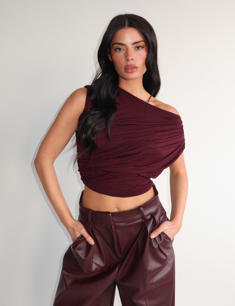 Mira Top Burgundy-1