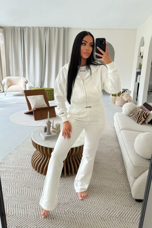 Molly Sweatpants Milky White-1