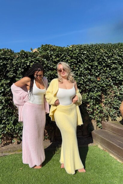 Eve Fluffy Two Piece Butter Yellow