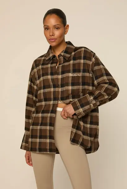Anna Blouse Shirt Espresso