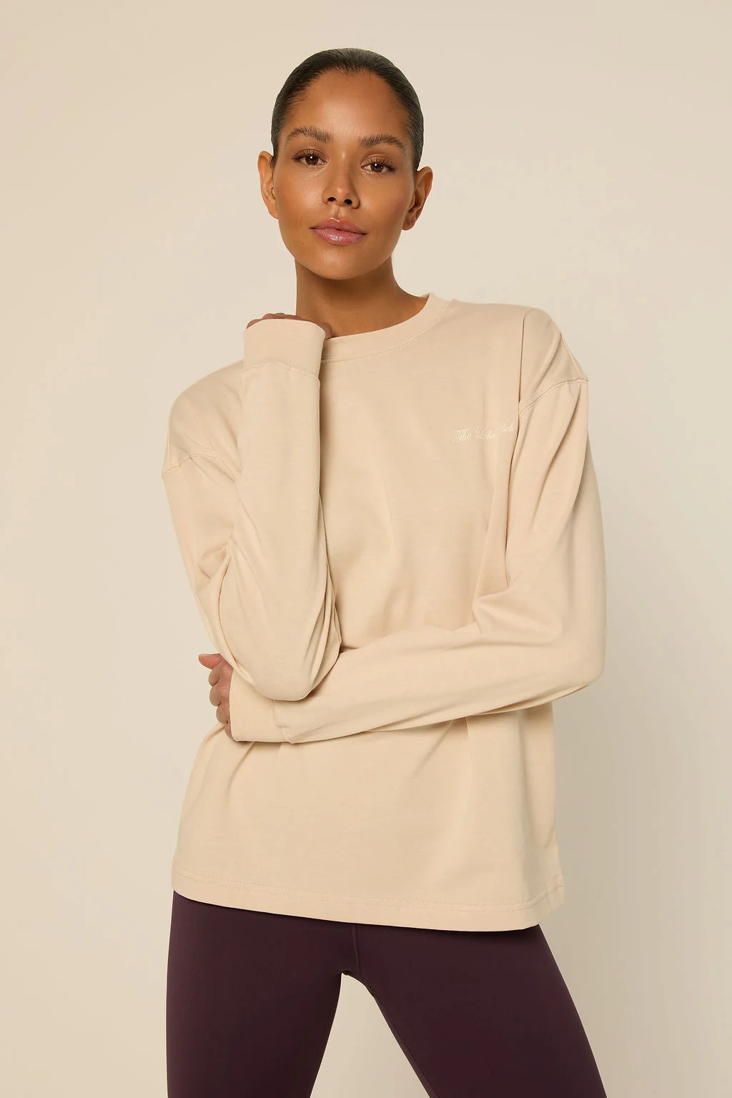 Yara Longsleeve Shirt Oatmilk-1