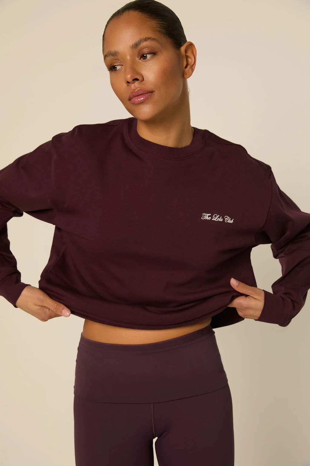 Yara Longsleeve Shirt Mulberry Wine-2