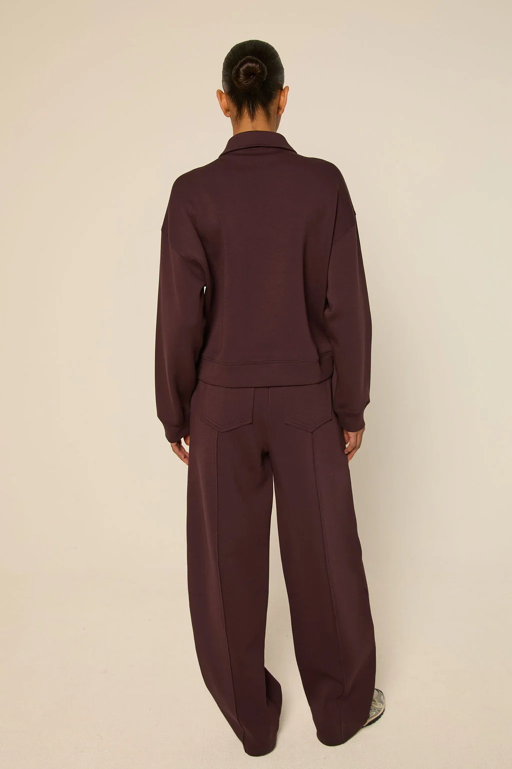 Leyla Zip Trough Jacket Mulberry Wine-5