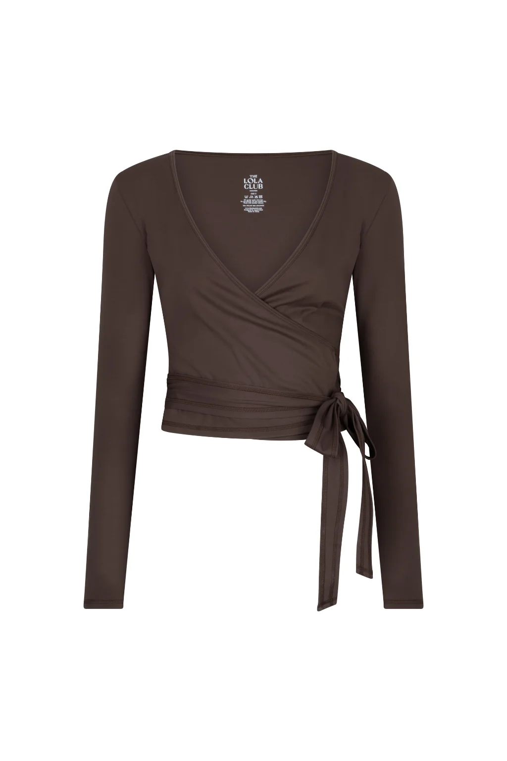 Bruna Wrap Top Espresso-3