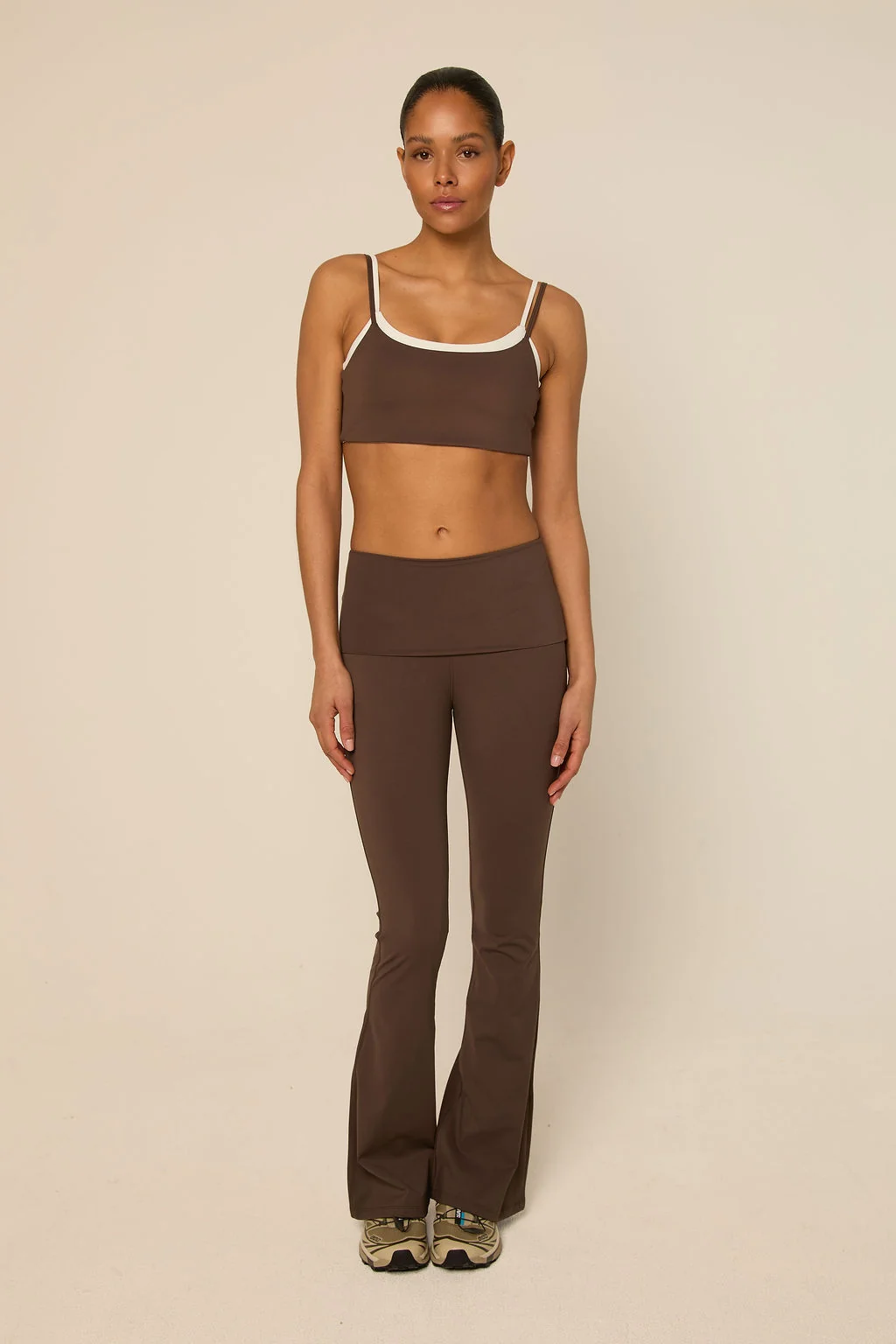 Bruna Flared legging Espresso-1
