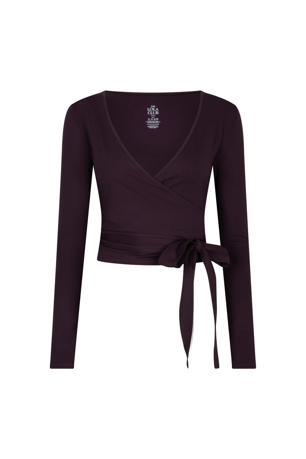 Bruna Wrap Top Mulberry Wine-3